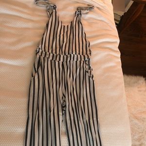 Blue and White Jumpsuit